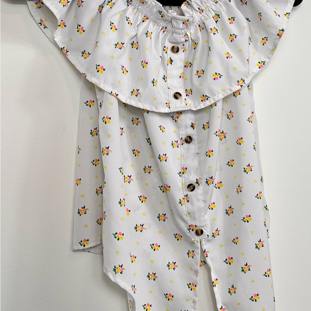 Floral Button-Down Blouse
